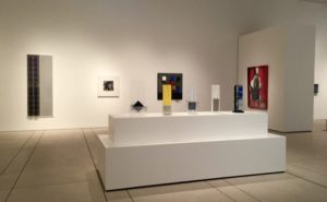 Installation view, Vapor and Vibration: The Art of Larry Bell and Jesús Rafael Soto, Tampa Museum of Art